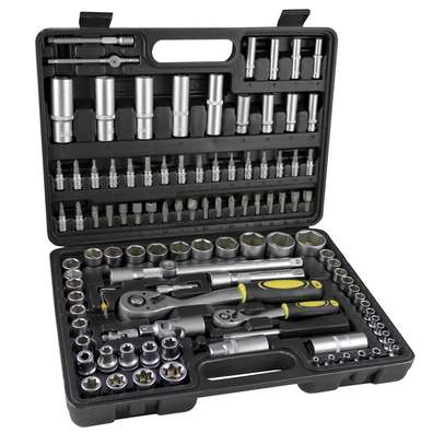 Chrome Vanadium Socket Wrench Set Tool Kit Mlg 108 Pcs image 1