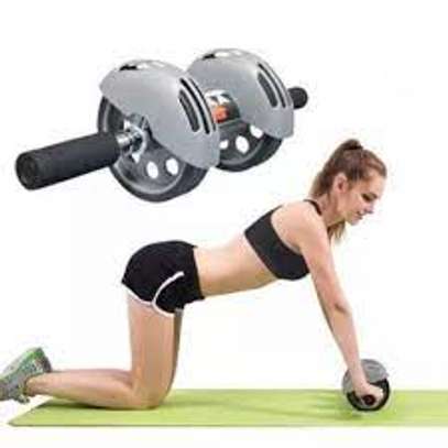 power stretch Abdominal Exercise Wheel Roller image 2