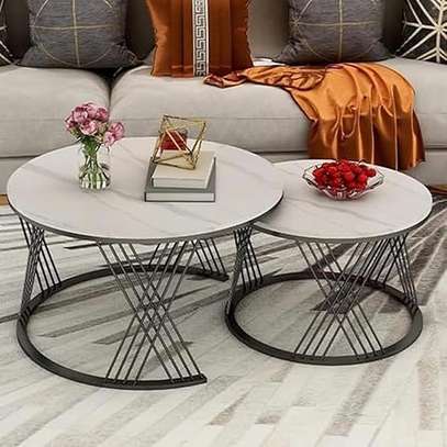 Office Table; Nesting Coffee Table Set of 2 image 1