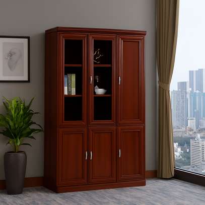 Office Cabinet: Two Doors Mahogany Cabinet image 1
