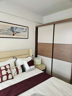 Modern Dining Table Set 6-Seater Beige Upholstered image 11