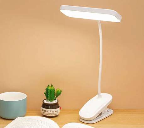 LED Flexible Rechargeable Clip-on Desk Reading Table Lamp image 1