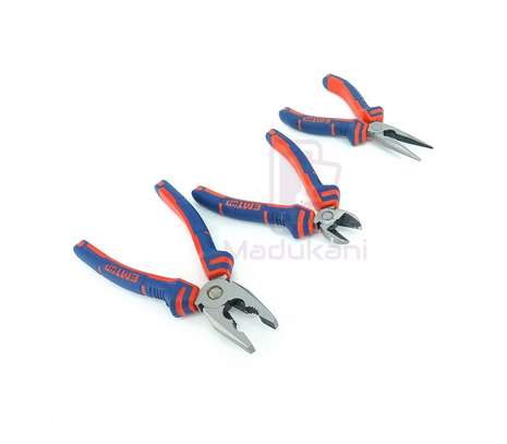 3PCS Pliers with Combination, Cutter, and Long Nose Pliers image 5