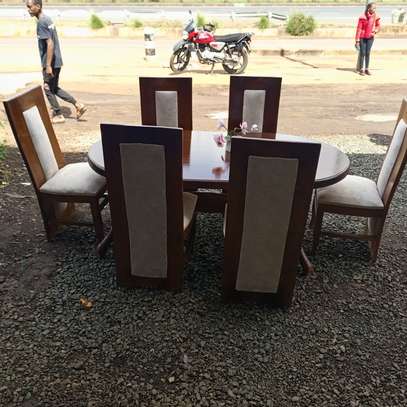 Solid wood Six seater Dinning set image 2