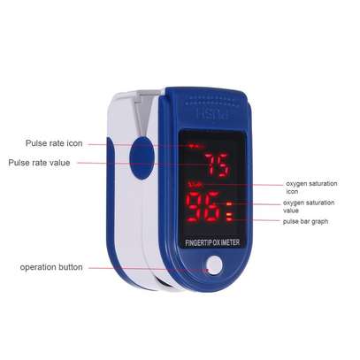 Finger Clip Type Pulse Oximeter Heart Rate Blood Pressure Monitor image 5