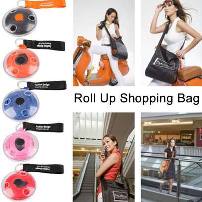 Multipurpose Disk Design Roll Up Reusable Shopping Bag image 3