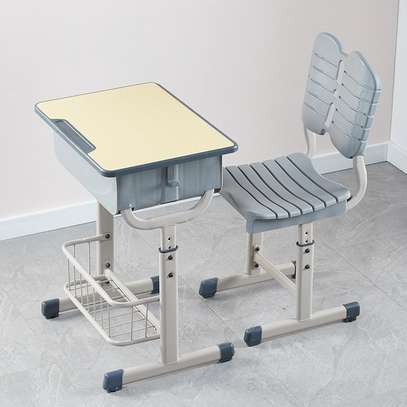 Kid`S Furniture: Kid`S Adjustable Ergonomic Chair Desk Set image 2