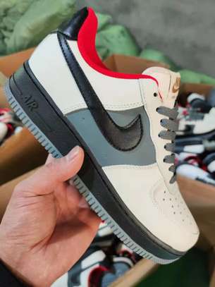 Nike Air force 1 Low White Red Black Sneaker image 1
