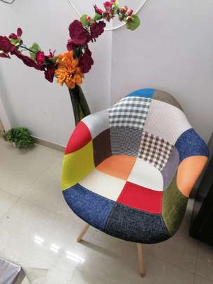 Home Chair: Patchwork Armrest Home Chair image 2