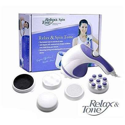 Relax & Spin Tone Full Body Massager - Blue/White image 3