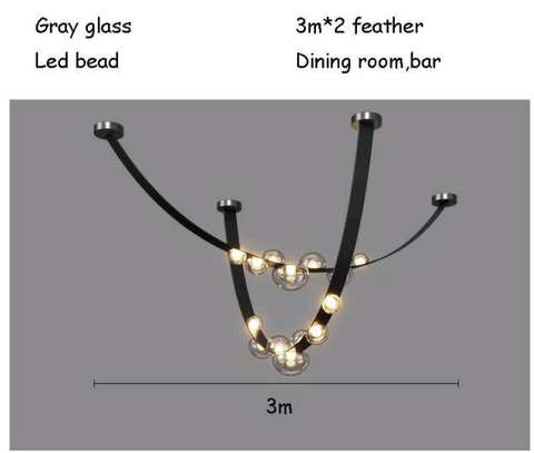 *Modern LED 3M Leather Hanging Lamp image 5