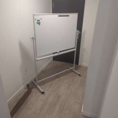 DOUBLE SIDED PORTABLE 4*4FT WHITEBOARD image 1