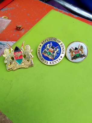 Kenya Official Coat of Arms Lapel Pins Set of 3 image 4