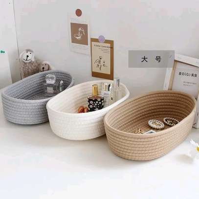 Woven Nordic Cotton Rope Storage image 9