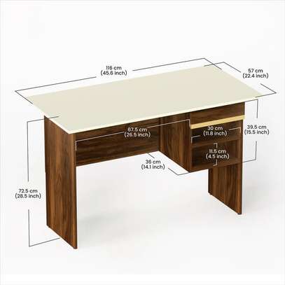 Elegant 3-Drawer Study & Writing Desk image 6