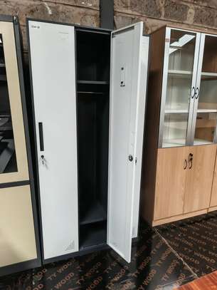 Office Cabinet: Modern Design White 3-Door Cabinet image 2