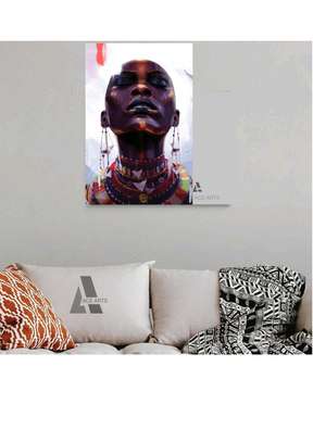 African Canvas print wall hanging image 1
