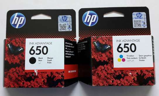 HP INK CARTRIDGE SET HP 650 BLACK+HP 650 TRI-COLOUR image 1