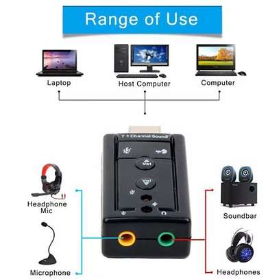 7.1 USB Stereo Audio Adapter External Sound Card image 3