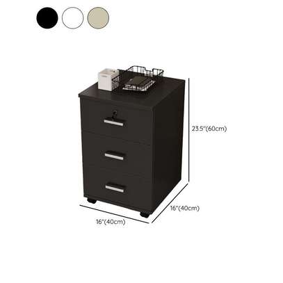 Storage Cabinet:3-Drawers Movable Office Under Desk Cabinet image 6