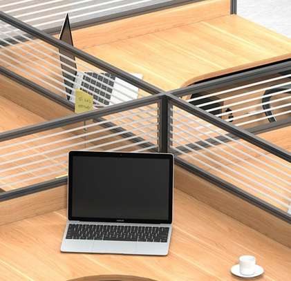 4-Way Open View Secured Modular Workstation image 14