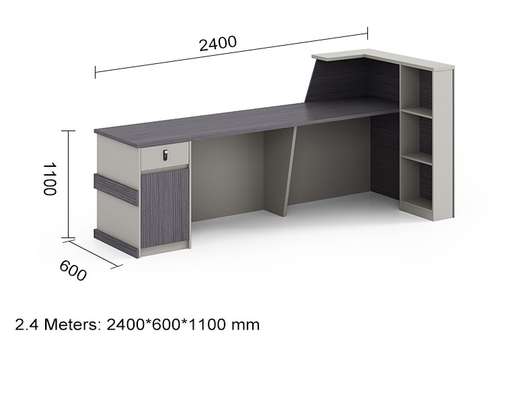 Office Table; 2000MM Modern Reception Table image 5