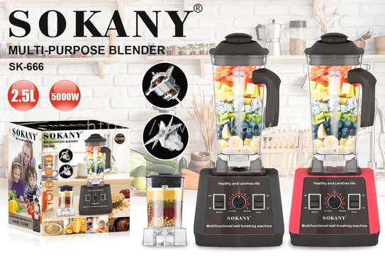Sokany commercial blender 2 in  1 2,5 ltrs. 5000watts image 2