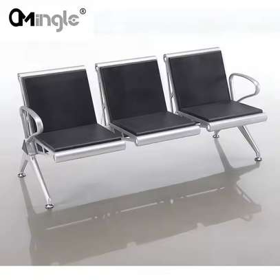 3-Seater Padded Reception Bench image 7