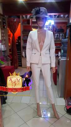 White 3 Piece Suit Made in UK. image 2