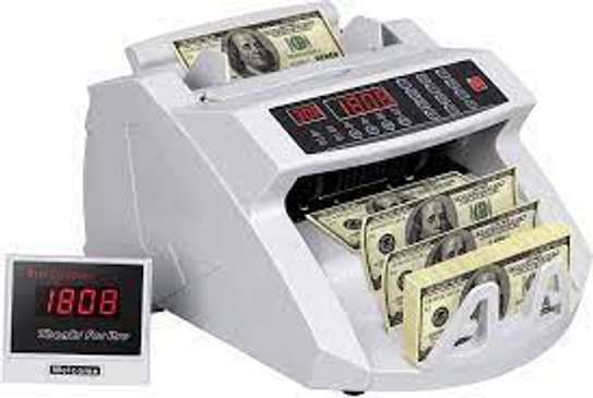 Digital Cash Counter Banknote Money Detector Counterfeit image 1