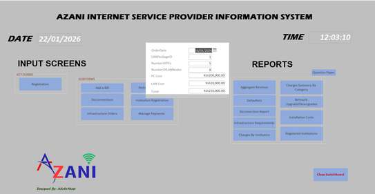Azani ISP Information System image 9