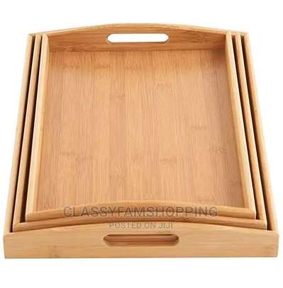 High Quality Multifunctional Bamboo Serving Trays image 6