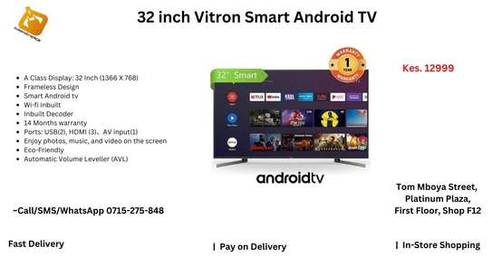 32 inch Vitron Smart Android Tv, Netflix, Youtube, Facebook image 1