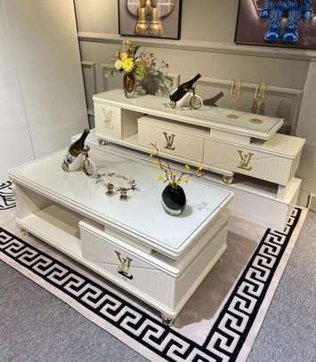 Coffee Table; Matching Stand And Coffee Table Set image 2