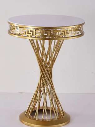 Home Furniture; Round Metal Cylinder For Wedding Decor image 1