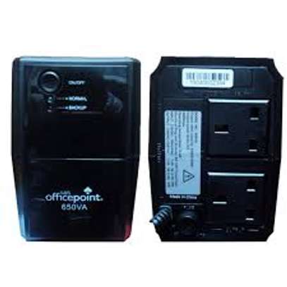 Officepoint Back-Up UPS 650VA Black image 1