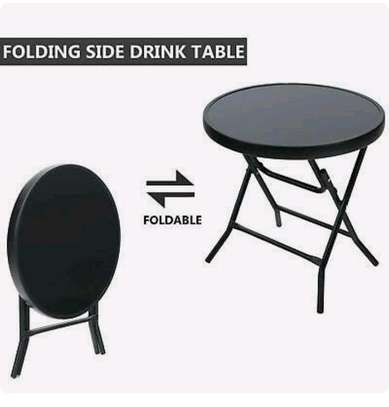 glass Foldable multiple purposes table image 4