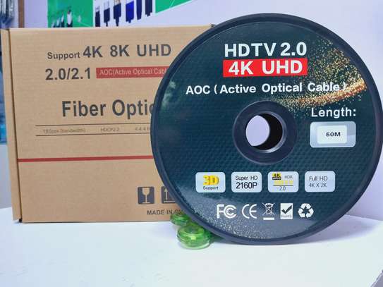 50M HDTV 2.0 Active OPTICAL FIBER CABLE 2.0 SUPPORT 4K@60HZ image 1