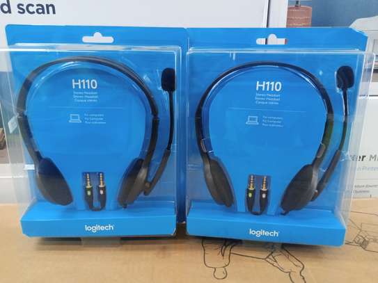 Logitech H110 Headset Noise-Cancelling Microphone 3.5-mm image 1