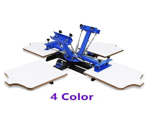 4 Color 4 Station Screen Printing Machine New Machine. image 1