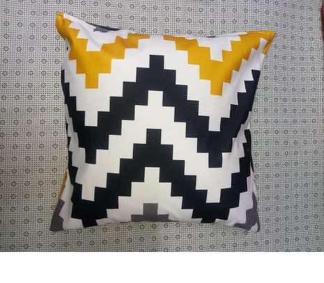 Fancy colorful throw pillow. image 10