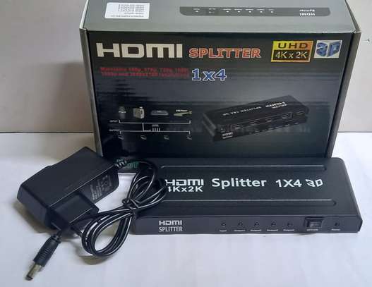 4k 4 port HDMI splitter 1*4 repeater amplifier image 1