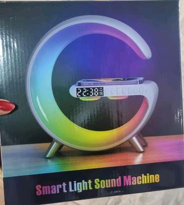 Smart light sound machine with wireless charging image 1