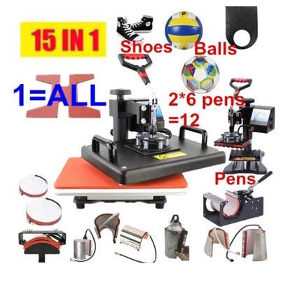 15 In 1 Combo Heat Press Machine For TShirt/Mug/Ball image 1