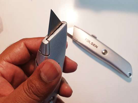 TOLSEN Retractable Utility Knife -Aluminium Box Cutter image 3