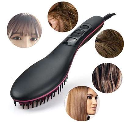 Fashion Electric Hair Straightener Comb - Black-STRAIGHT ARTIFACT image 1