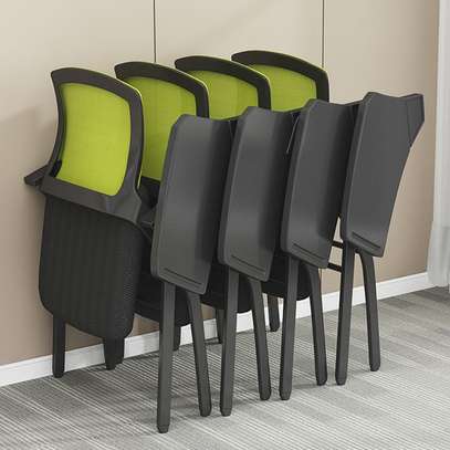 Office Chair : Foldable  Black Conference Office Chair image 3