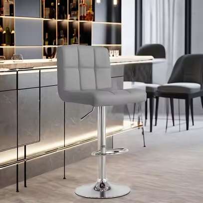 Adjustable Counter Leather Stool image 2