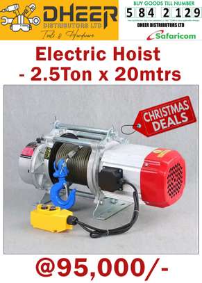 Electric Hoist 2.5 Ton 20m Cable Heavy-Duty image 1