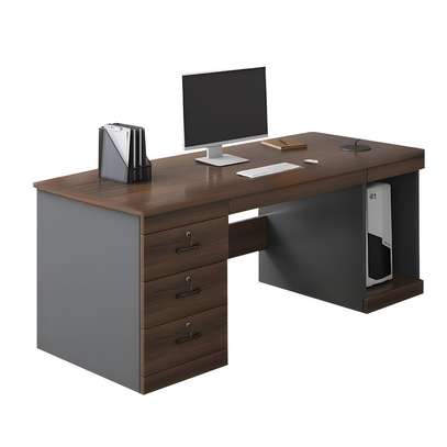 Office Desk: Modern 1.4m Executive Desk with Drawers image 5